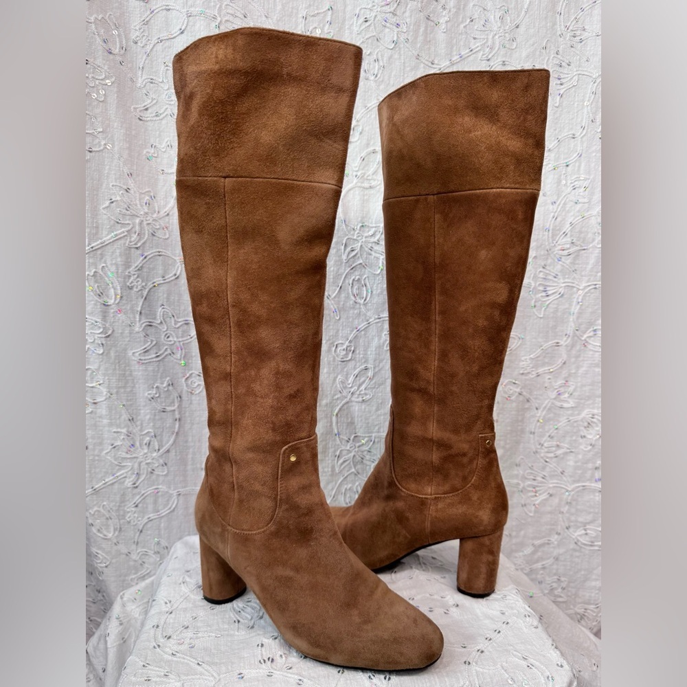 Sofia Schnoor Genuine Suede Knee High Boots Size 37 (US 6.5/7)